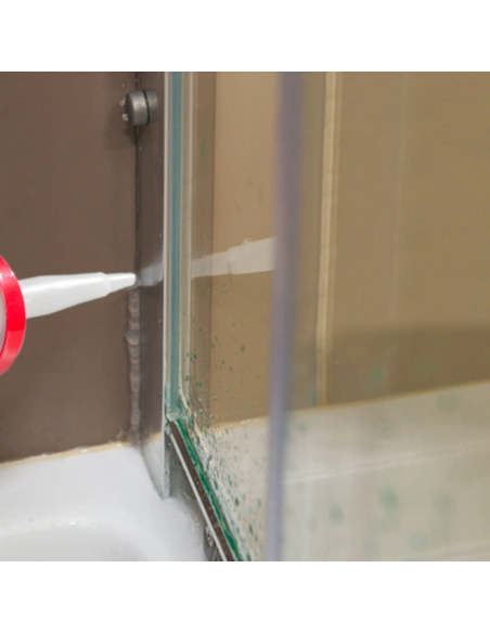 Silicone Universale Acetico Plus Trasparente Impermeabile Antimuffa 280 ml