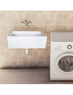 Pilozza Lavatoio Serie Ostuni Calcestruzzo Cemento 84 x 50 x H.28 cm 