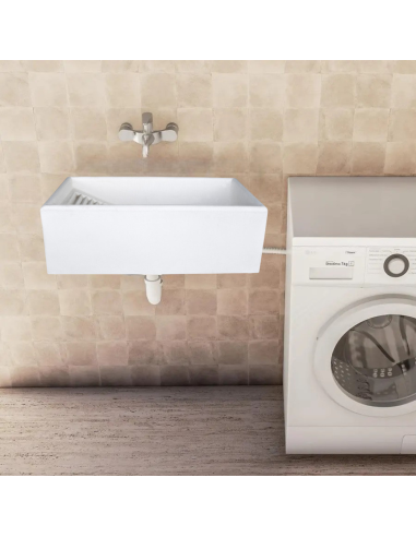 Pilozza Lavatoio Serie Ostuni Calcestruzzo Cemento 84 x 50 x H.28 cm 