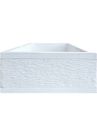 Pilozza Serie Grecale Cemento Calcestruzzo Zigrinata L.70 x P.35 x H.16 Cm