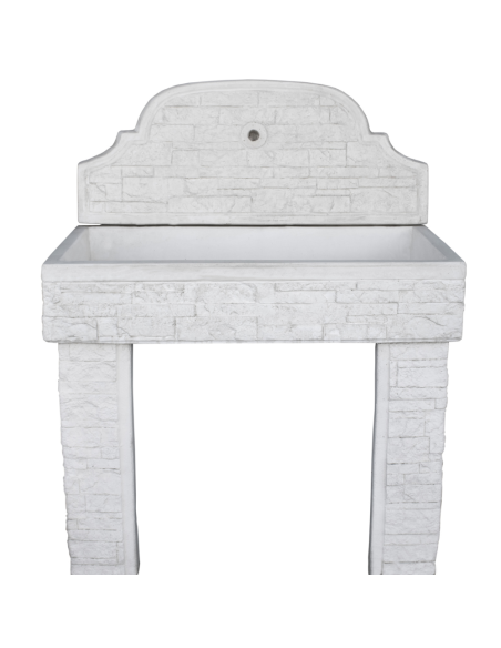 Pilozza Lavabo Serie Muraglietto 100 x 50 x h.20 cm Completa Piedi Frontalino