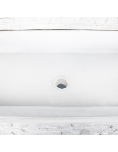 Pilozza Lavabo Serie Muraglietto 100 x 50 x h.20 cm Completa Piedi Frontalino