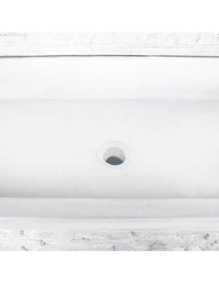 Pilozza Lavabo Serie Muraglietto 100 x 50 x h.20 cm Completa Piedi Frontalino