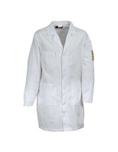 Camice da lavoro Electrostatic per ambienti Atex e Esd colore bianco 