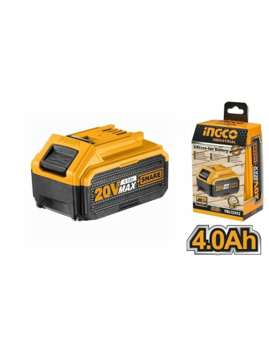 Batteria Ioni Litio 20V 4AH Indicatore LED Potenza Costante Strumenti elettrici