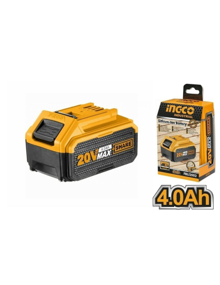 Batteria Ioni Litio 20V 4AH Indicatore LED Potenza Costante Strumenti elettrici