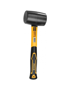 Martello in gomma nera con impugnatura in vetroresina da 450 gr 