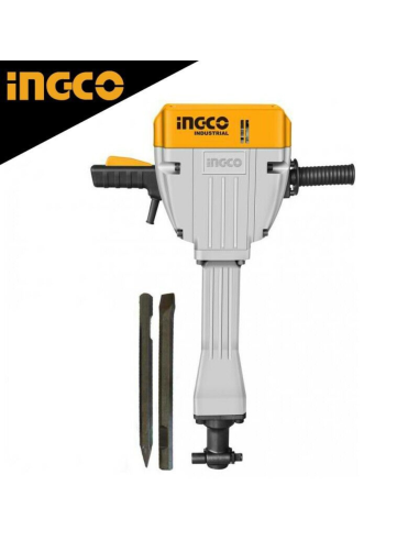 Martello demolitore da 2200W Sistema Antivibrazione 2 scalpelli Cavi di Gomma