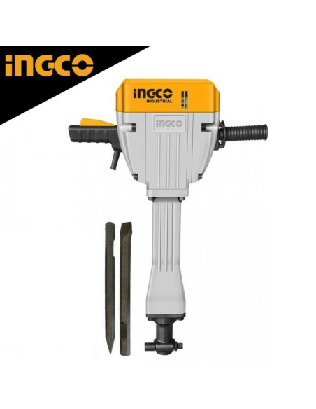 Martello demolitore da 2200W Sistema Antivibrazione 2 scalpelli Cavi di Gomma