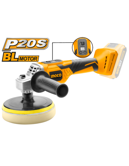 Lucidatrice A Batteria Litio 20V Nuda Senza Fili Velocità Regolabile 150MM