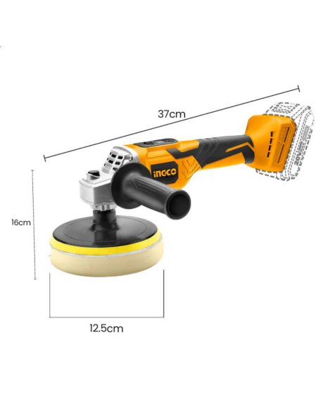 Lucidatrice A Batteria Litio 20V Nuda Senza Fili Velocità Regolabile 150MM