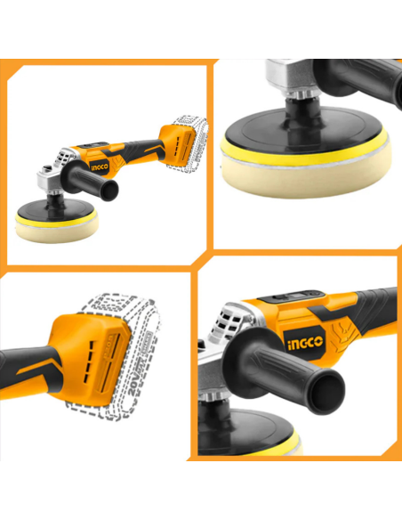 Lucidatrice A Batteria Litio 20V Nuda Senza Fili Velocità Regolabile 150MM