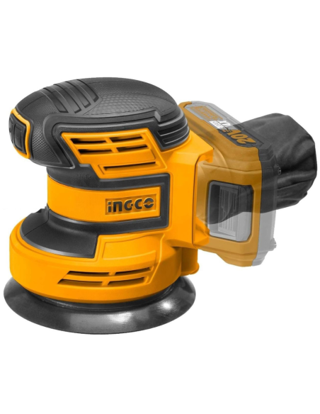 Levigatrice Rotorbitale Batteria Al Litio 20V Nuda 5 Fogli Carta Abrasiva