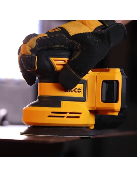 Levigatrice Rotorbitale Batteria Al Litio 20V Nuda 5 Fogli Carta Abrasiva