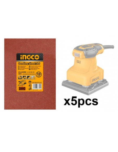 Levigatrice Palmare A Filo 240 W 5 Fogli Carta Abrasiva + Spazzole Ricambio 