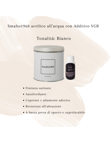 Smalto1968 Base Acqua VGR Piastrelle Ceramiche Supporti Difficili L 0.5