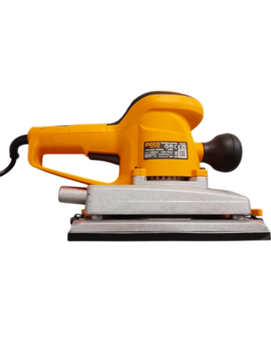 Levigatrice Orbitale A Filo Base Alluminio 350W 5 Fogli Abrasivi + Set Spazzole