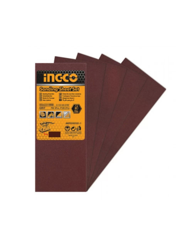 Levigatrice Orbitale A Filo Base Alluminio 350W 5 Fogli Abrasivi + Set Spazzole