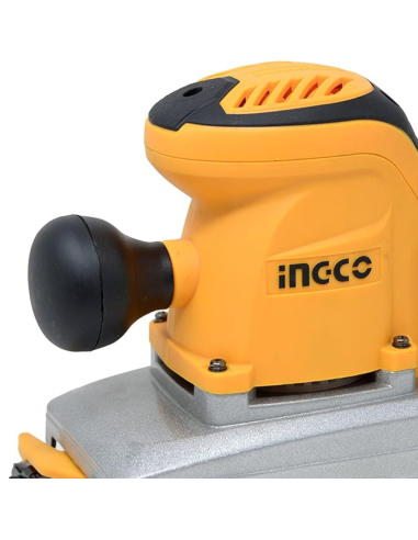 Levigatrice Orbitale A Filo Base Alluminio 350W 5 Fogli Abrasivi + Set Spazzole