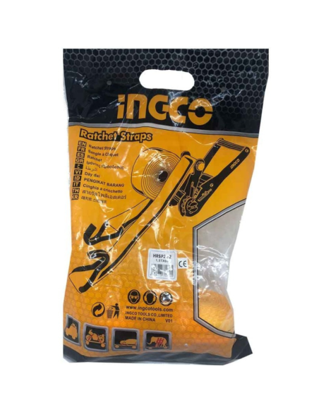 Cinghie Cricchetto 6 Metri x 25 mm 1,5 Tonnellate Ancoraggio Fissaggio Oggetti