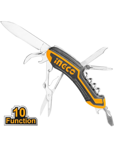 Coltello Multifunzione Tascabile Campeggio Escursionismo Outdoor 10 Attrezzi