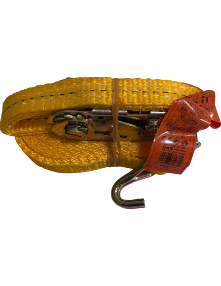 Cinghie Cricchetto 10 Metri x 50 mm 5 Tonnellate Ancoraggio Fissaggio Oggetti