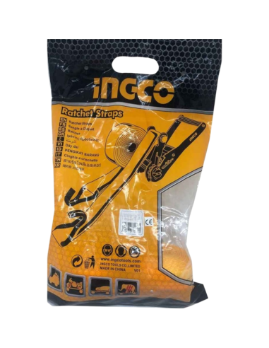 Cinghie Cricchetto 10 Metri x 50 mm 5 Tonnellate Ancoraggio Fissaggio Oggetti