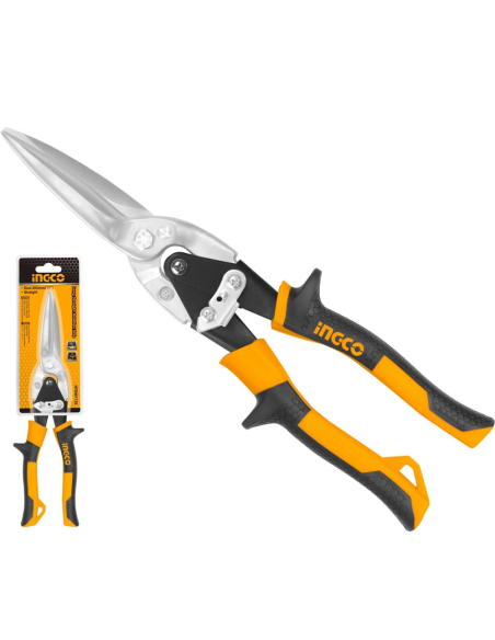Cesoia Lattoniere Dritta Professionale 300 mm Taglio Plastica Gomma Ottone 0,5mm