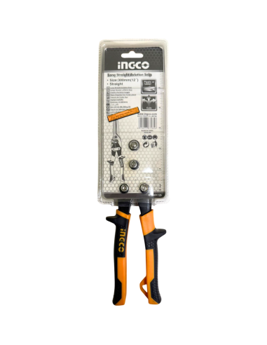 Cesoia Lattoniere Dritta Professionale 300 mm Taglio Plastica Gomma Ottone 0,5mm