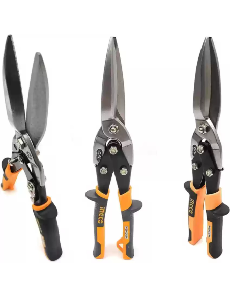 Cesoia Lattoniere Dritta Professionale 300 mm Taglio Plastica Gomma Ottone 0,5mm
