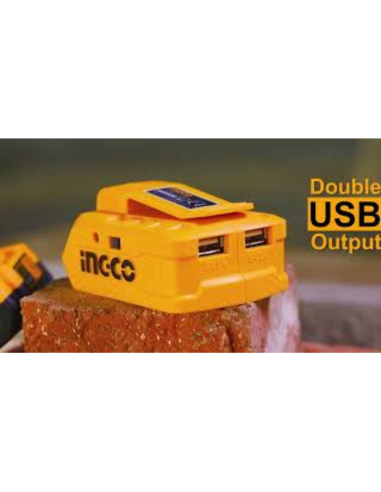 Caricatore Portatile Tensione 20V USB Nudo Batterie Cantiere Telefono Tablet