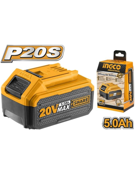Batteria Ioni Litio 20V 5AH Indicatore LED Potenza Costante Strumenti elettrici