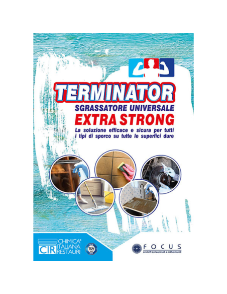 Detergente Sgrassante Universale Pulizia Profonda Sporco Grasso Terminator 5 l