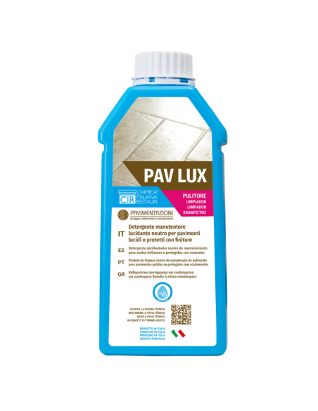 Detergente Manutentore Lucidante Neutro Pavimenti Lucidi  Finiture Pav Lux 1 lt