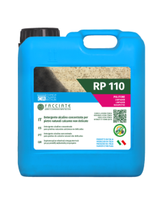 Detergente a PH alcalino concentrato per pietre calcaree RP 110 da 5 lt 