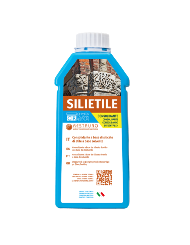Consolidante a base di silicato di etile a solvente per restauro Silietile 1 lt