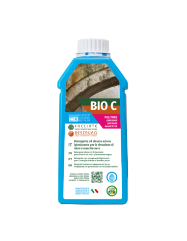 Detergente Azione Igienizzante Pietre Intonaci Macchie Aloni BIO C 1 litro