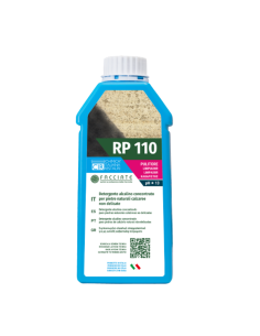 Detergente a PH alcalino concentrato per pietre calcaree RP 110 da 1 lt 