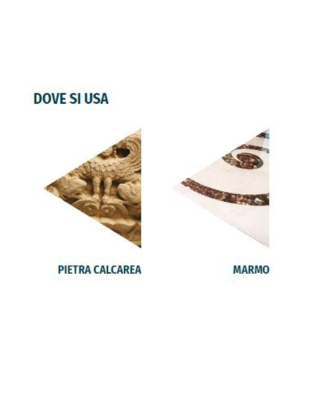Detergente a PH alcalino concentrato per pietre calcaree RP 110 da 1 lt 
