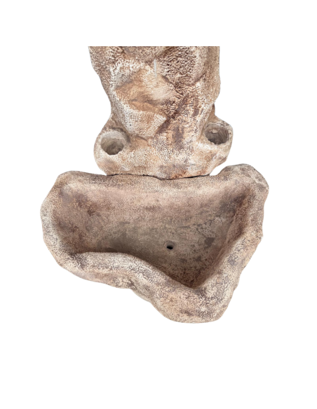 Fontana Giardino Calcestruzzo Senza Rubinetto L.78xP.80xH.95 Cm Modello Pietra