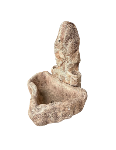 Fontana Giardino Calcestruzzo Senza Rubinetto L.78xP.80xH.95 Cm Modello Pietra