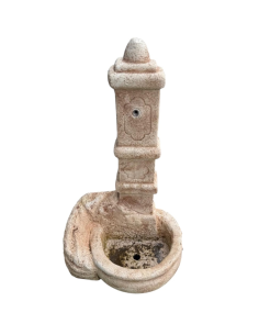 Fontana Calcestruzzo Cemento Senza Rubinetto 63x50xH.109cm Modello Castello  