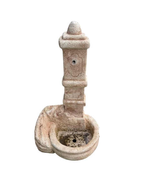 Fontana Calcestruzzo Cemento Senza Rubinetto 63x50xH.109cm Modello Castello  