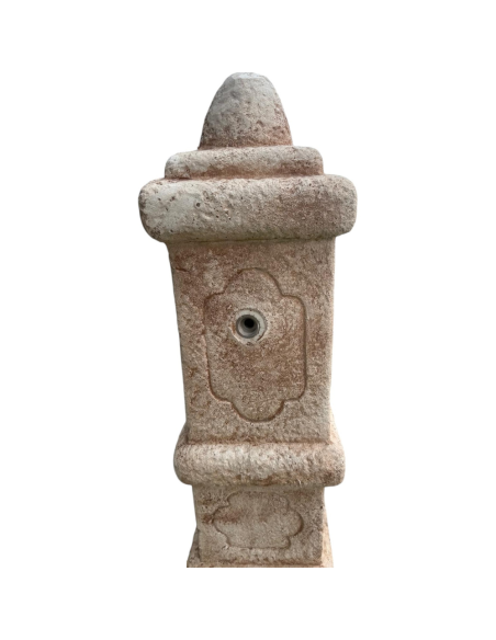 Fontana Calcestruzzo Cemento Senza Rubinetto 63x50xH.109cm Modello Castello  