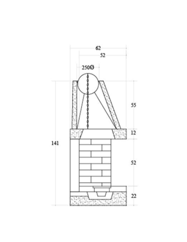 Camino Legna Prefabbricato Refrattario Focolare Semiaperto Su Due Lati QR100F2L