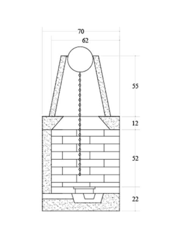 Camino A Legna Prefabbricato Refrattario Focolare Aperto Reversibile DS110REF 