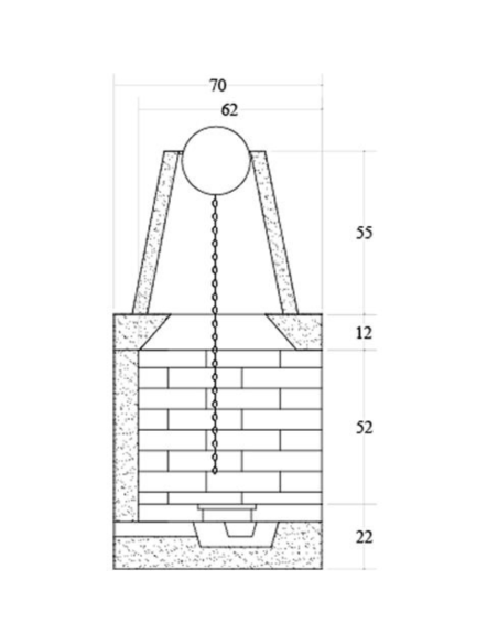 Camino A Legna Prefabbricato Refrattario Focolare Aperto Reversibile DS110REF 