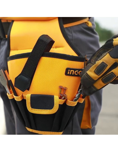 Fodero Porta Attrezzi Avvitatore Trapano Utensili 6 Tasche Cintura Inclusa