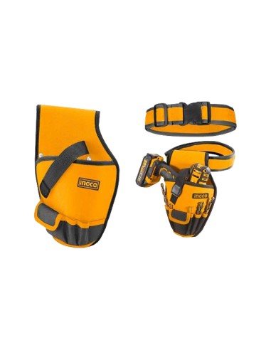Fodero Porta Attrezzi Avvitatore Trapano Utensili 6 Tasche Cintura Inclusa