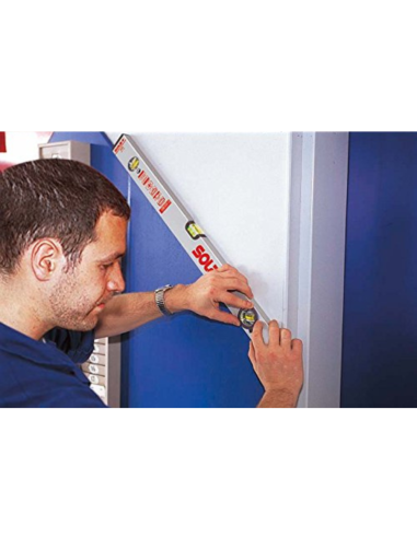 Livella in Alluminio AV da 80 cm a Bolla Colore Argento Massima Precisione